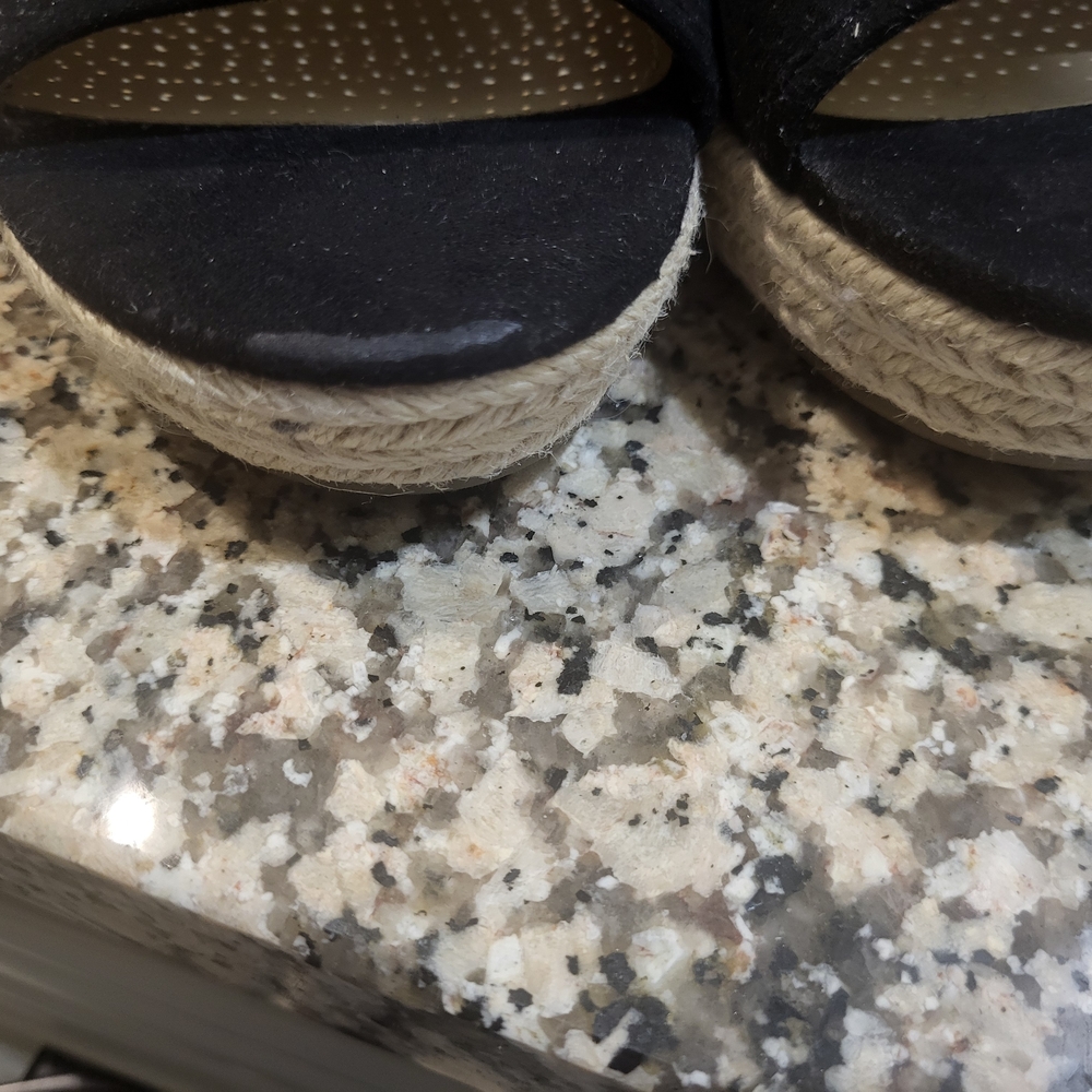 Liz Claiborne Black Wedge Espadrilles